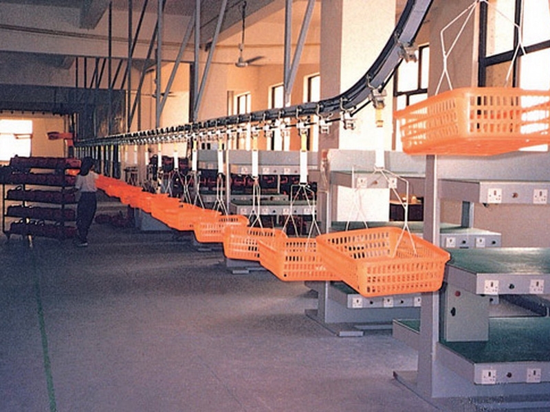 Suspension conveyor production line